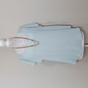 TORRID Mint Lacey Shoulder Blouse